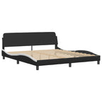 Bed Frame "Dover" Black&White 180x200 cm Faux Leather