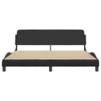 Bed Frame "Dover" Black&White 180x200 cm Faux Leather