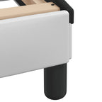 Bed Frame "Dover" White&Black 180x200 cm Faux Leather