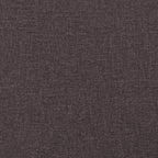 Bed Frame "Dover" Dark Brown 200x200 cm Fabric