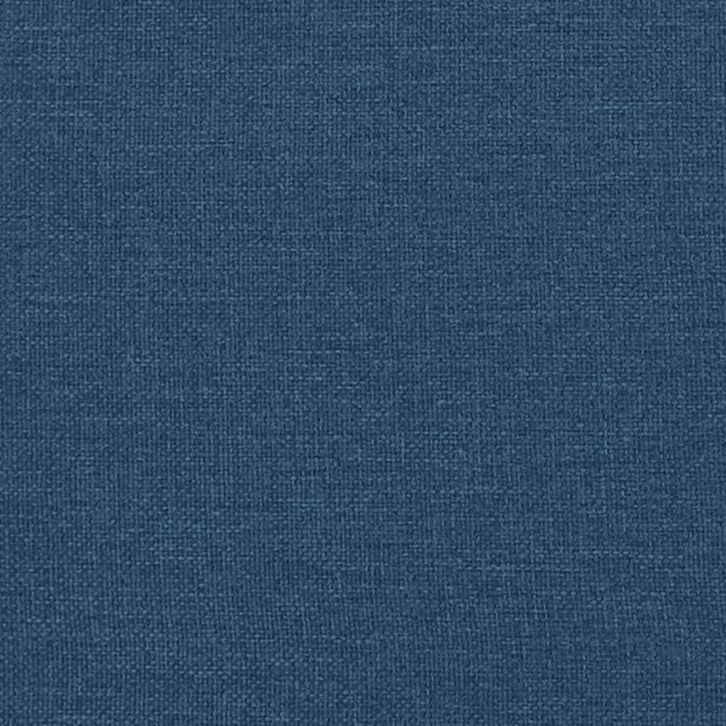 Bed Frame "Dover" Blue 200x200 cm Fabric