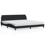 Bed Frame "Dover" Black 200x200 cm Velvet