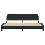 Bed Frame "Dover" Black 200x200 cm Velvet