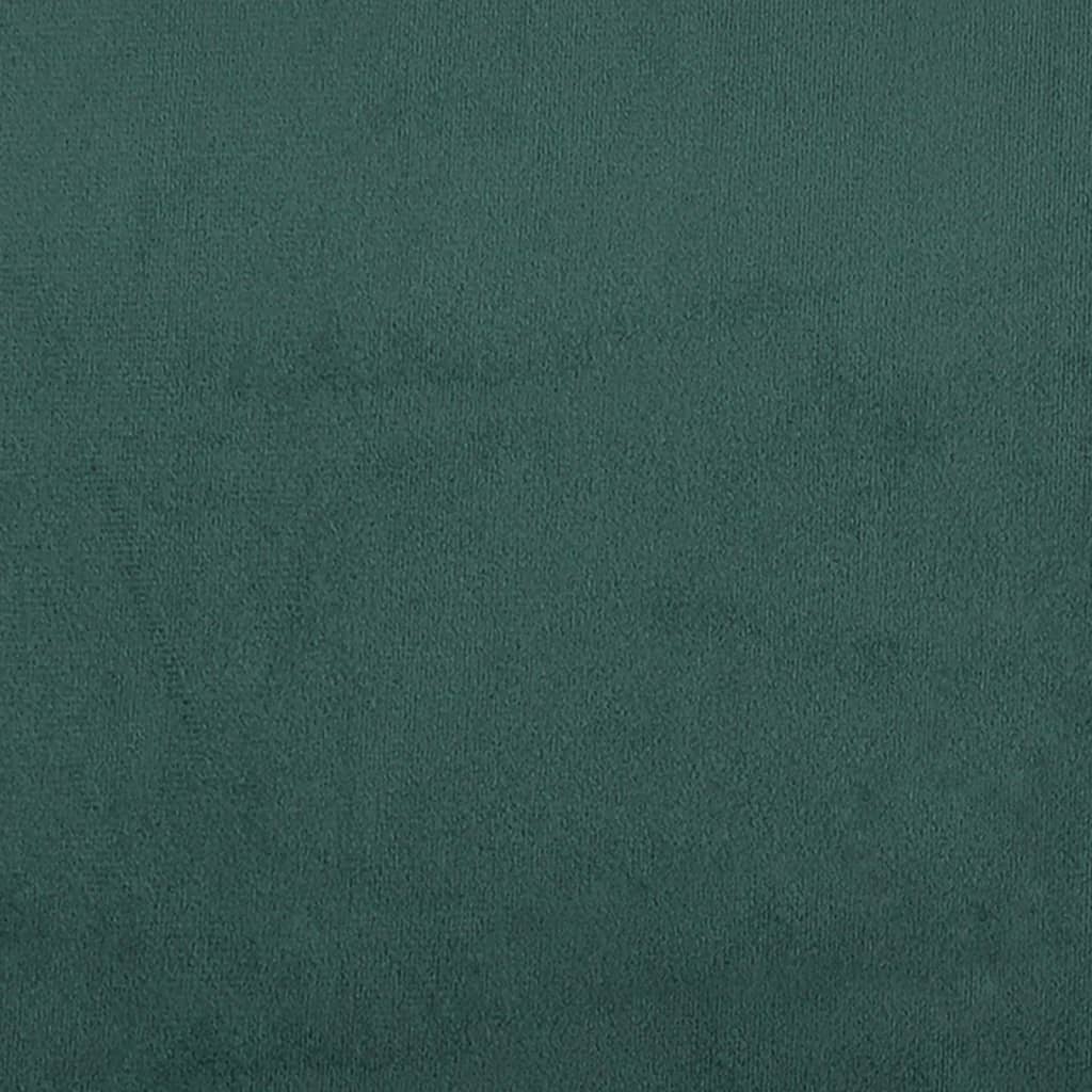 Bed Frame "Dover" Dark Green 200x200 cm Velvet