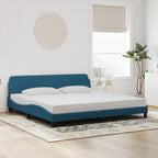 Bed Frame "Dover" Blue 200x200 cm Velvet