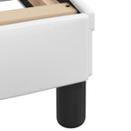 Bed Frame "Dover" White 200x200 cm Faux Leather