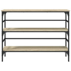 Avlastningsbord sonoma-ek 100x32x75 cm konstruerat trä