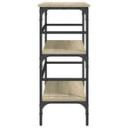 Avlastningsbord sonoma-ek 100x32x75 cm konstruerat trä