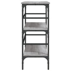 Avlastningsbord grå sonoma 100x32x75 cm konstruerat trä