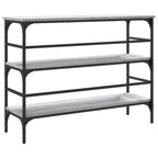 Avlastningsbord grå sonoma 100x32x75 cm konstruerat trä