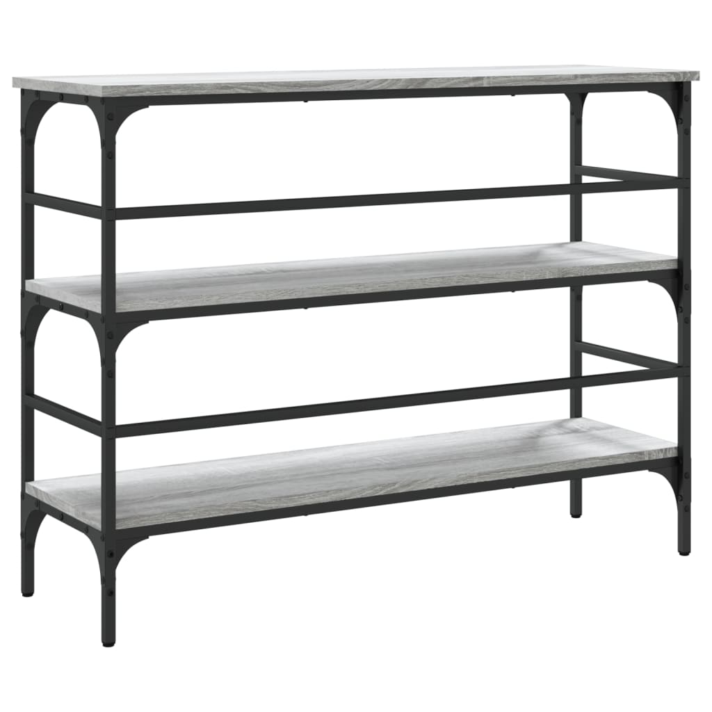 Avlastningsbord grå sonoma 100x32x75 cm konstruerat trä