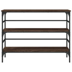 Avlastningsbord brun ek 100x32x75 cm konstruerat trä