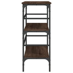 Avlastningsbord brun ek 100x32x75 cm konstruerat trä