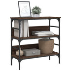 Avlastningsbord brun ek 75x32x75 cm konstruerat trä