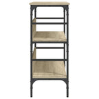 Avlastningsbord sonoma-ek 100x32x75 cm konstruerat trä