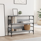 Avlastningsbord grå sonoma 100x32x75 cm konstruerat trä