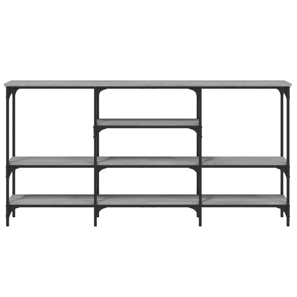 Avlastningsbord grå sonoma 160x29x80 cm konstruerat trä