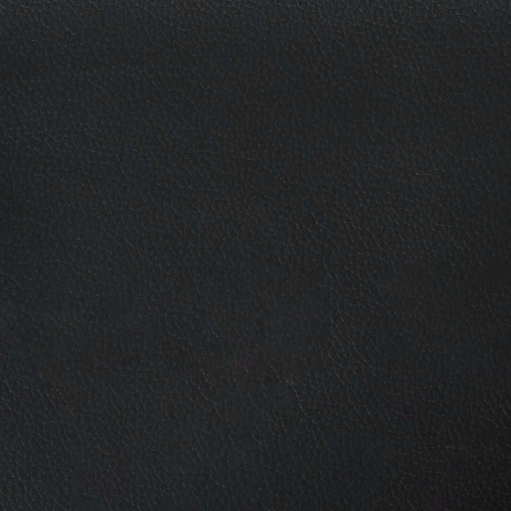 Bed "Viana" with Mattress Black 90x190 cm Faux Leather