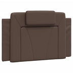 Bed "Viana" with Mattress Brown 90x200 cm Faux Leather