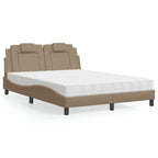 Bed "Viana" with Mattress Cappuccino 120x200 cm Faux Leather
