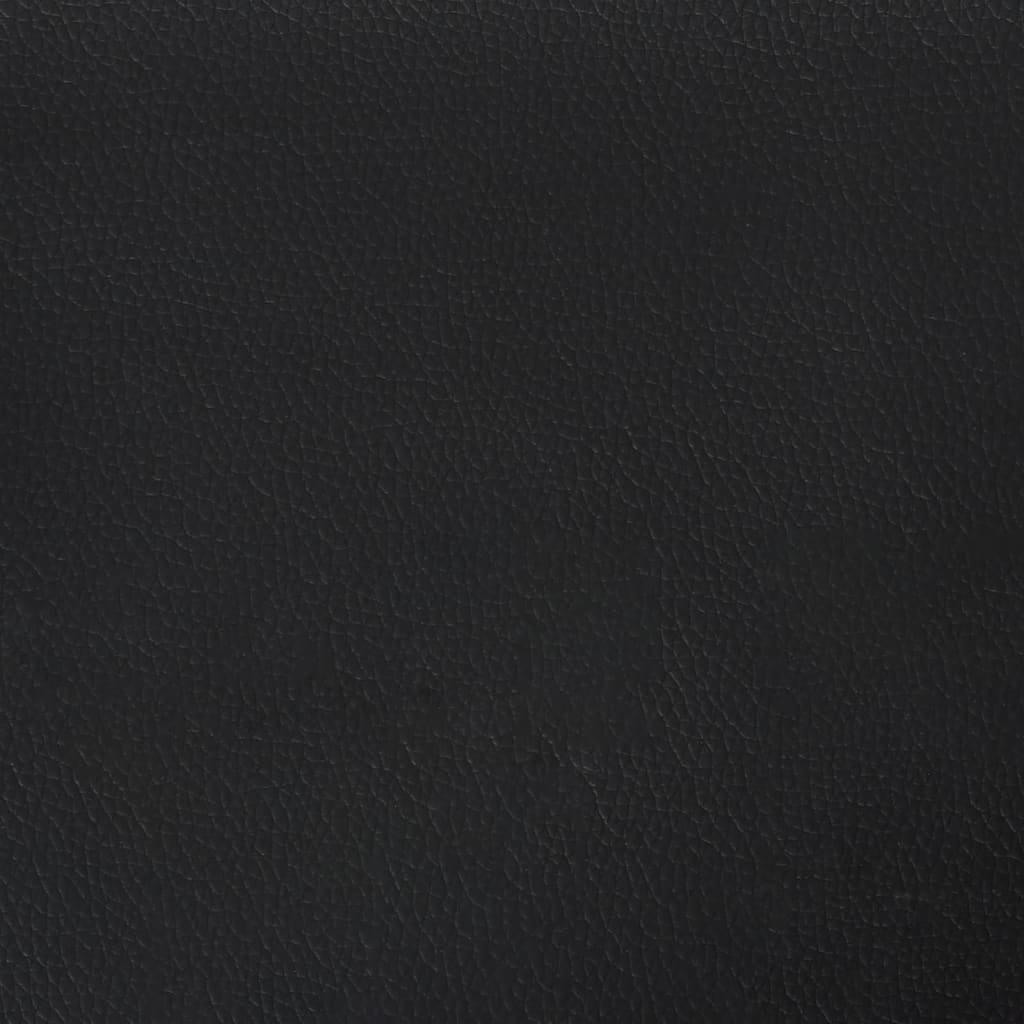 Bed "Viana" with Mattress Black 140x200 cm Faux Leather