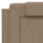 Bed "Viana" with Mattress Cappuccino 140x200 cm Faux Leather