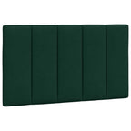 Bed Frame with LED without Mattress "Hanko" Dark Green 80x200 cm Velvet