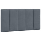 Bed Frame with LED without Mattress "Hanko" Dark Grey 100x200 cm Velvet