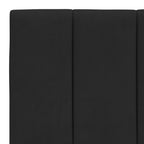 Bed Frame with LED without Mattress "Hanko" Black 100x200 cm Velvet