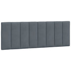 Bed Frame with LED without Mattress "Hanko" Dark Grey 120x200 cm Velvet
