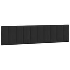 Bed Frame with LED without Mattress "Hanko" Black 200x200 cm Velvet