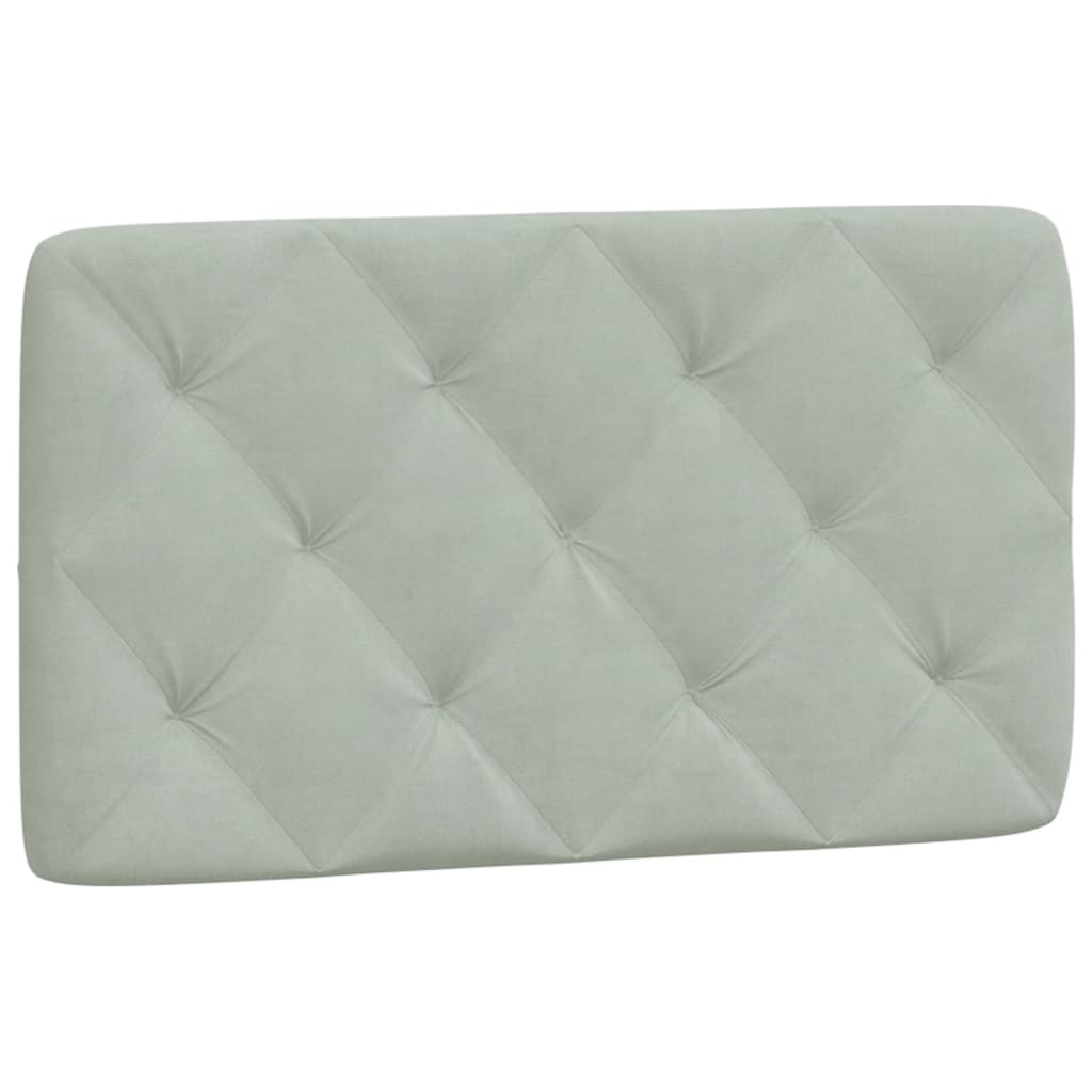 Bed Frame with LED without Mattress Light Grey 80x200 cm Velvet