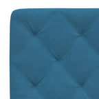 Bed Frame with LED without Mattress Blue 120x200 cm Velvet