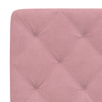 Bed Frame with LED without Mattress Pink 120x200 cm Velvet