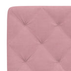 Bed Frame with LED without Mattress Pink 140x200 cm Velvet
