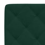 Bed Frame with LED without Mattress Dark Green 160x200 cm Velvet