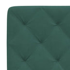 Bed Frame with LED without Mattress Dark Green 180x200 cm Velvet