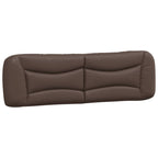 Bed Frame with LED without Mattress "Hvar" Brown 180x200 cm