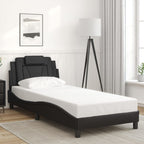 Bed Frame "Viana" with LED without Mattress Black 90x190 cm
