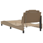 Bed Frame "Viana" with LED without Mattress Cappuccino 90x200 cm