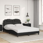 Bed Frame "Viana" with LED without Mattress Black 120x200 cm