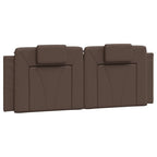 Bed Frame "Viana" with LED without Mattress Brown 140x200 cm