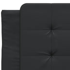 Bed Frame with LED without Mattress "Zadar" Black 80x200 cm