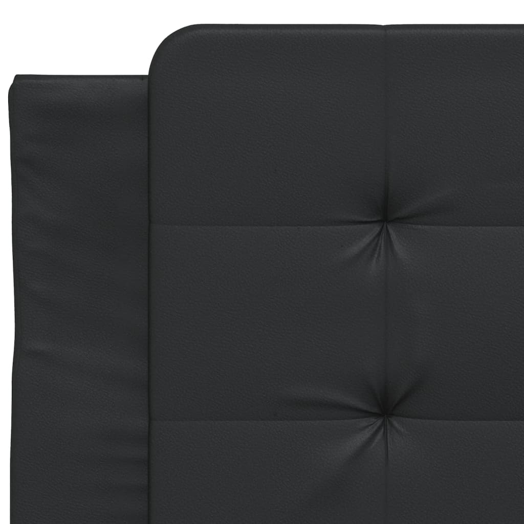Bed Frame with LED without Mattress "Zadar" Black 90x200 cm