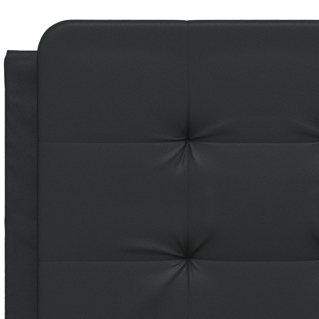 Bed Frame with LED without Mattress "Zadar" Black 120x200 cm