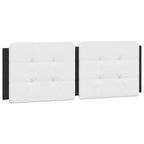 Bed Frame with LED without Mattress "Zadar" Black and White 120x200 cm