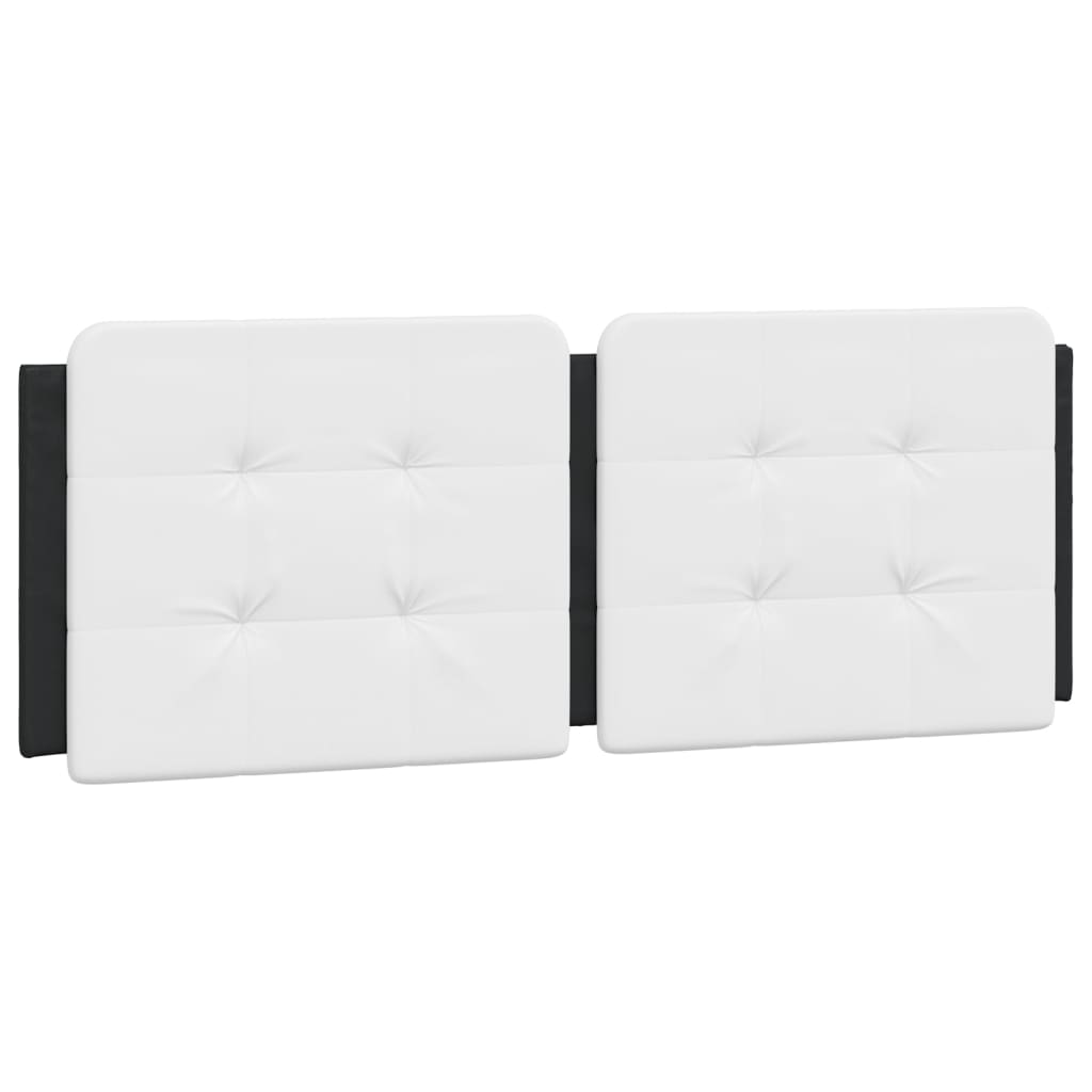 Bed Frame with LED without Mattress "Zadar" Black and White 120x200 cm