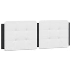 Bed Frame with LED without Mattress "Zadar" Black and White 140x190 cm