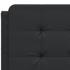 Bed Frame with LED without Mattress "Zadar" Black 140x200 cm