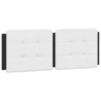 Bed Frame with LED without Mattress "Zadar" Black and White 140x200 cm